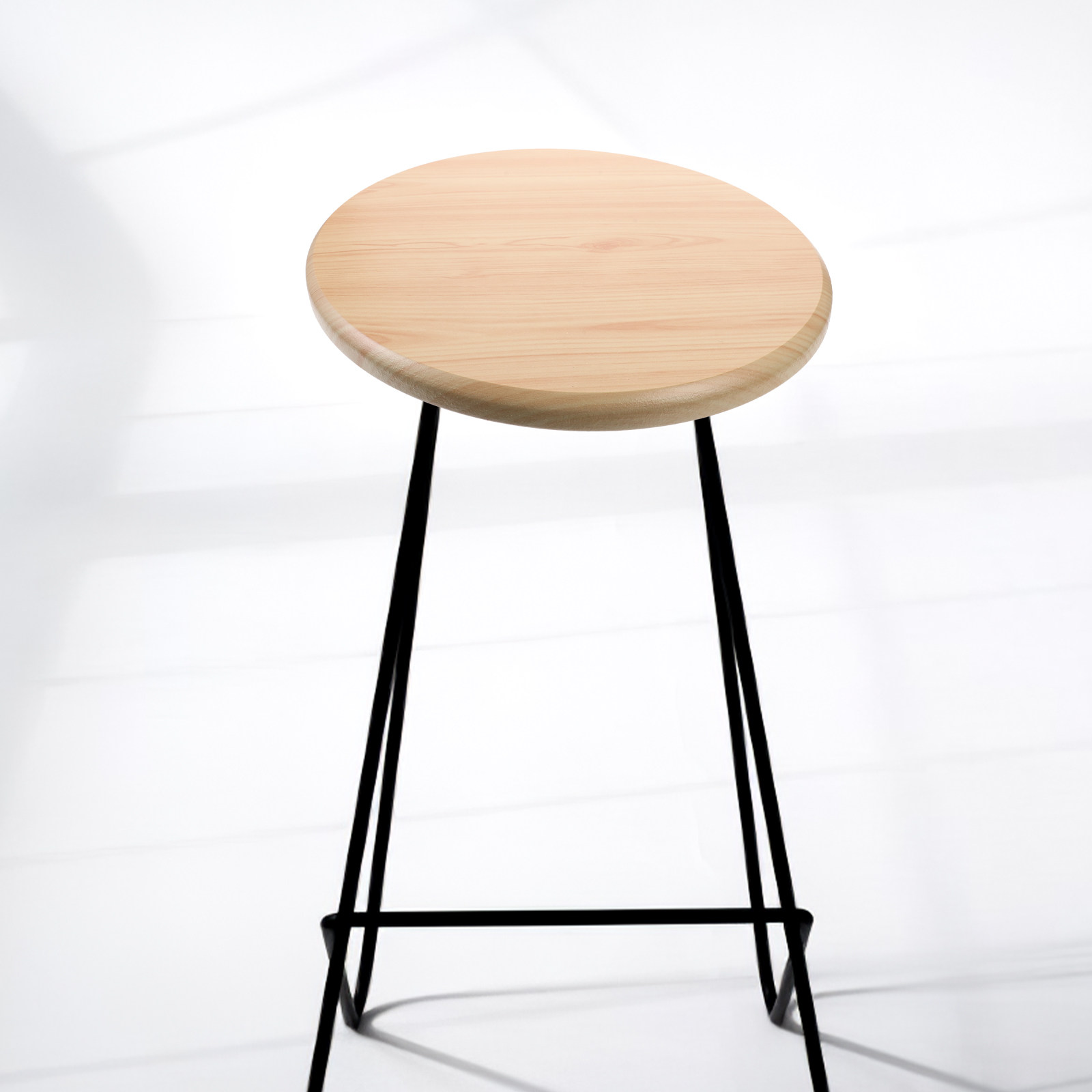 Home Bar Stools - 木製スツールシート交換用丸型スツールカバー、丈夫な椅子シート、バー、家庭、キッチン、ダイニングルームの椅子用木製クッション