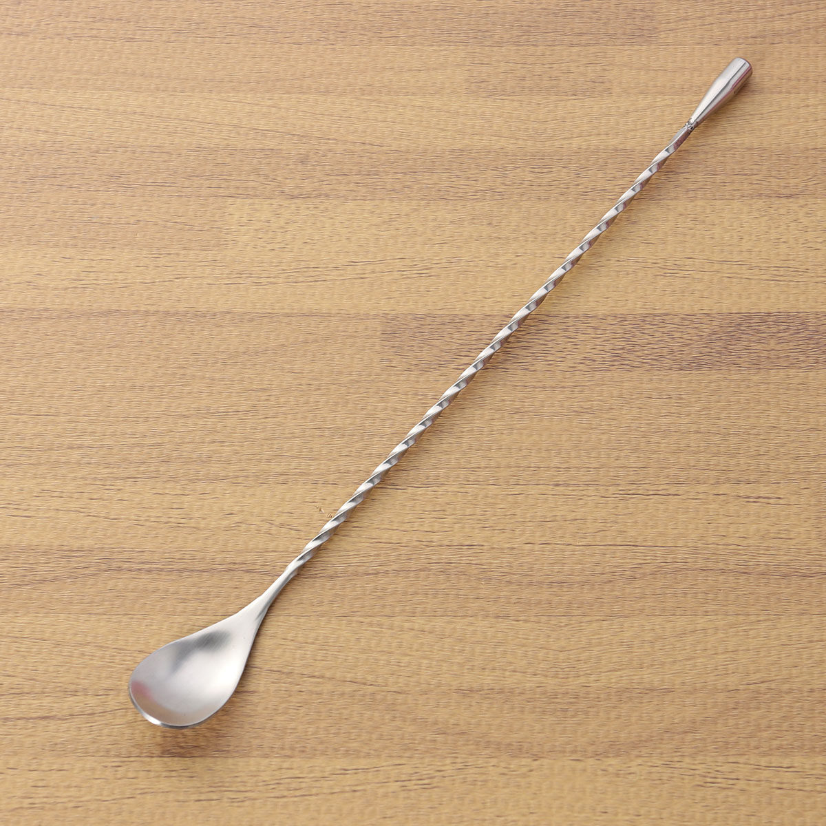 Bar Spoon Twisted - プロ仕様 31cm ツイストステンレススチール製カクテルスプーン バー攪拌ツール 食洗機対応 防錆