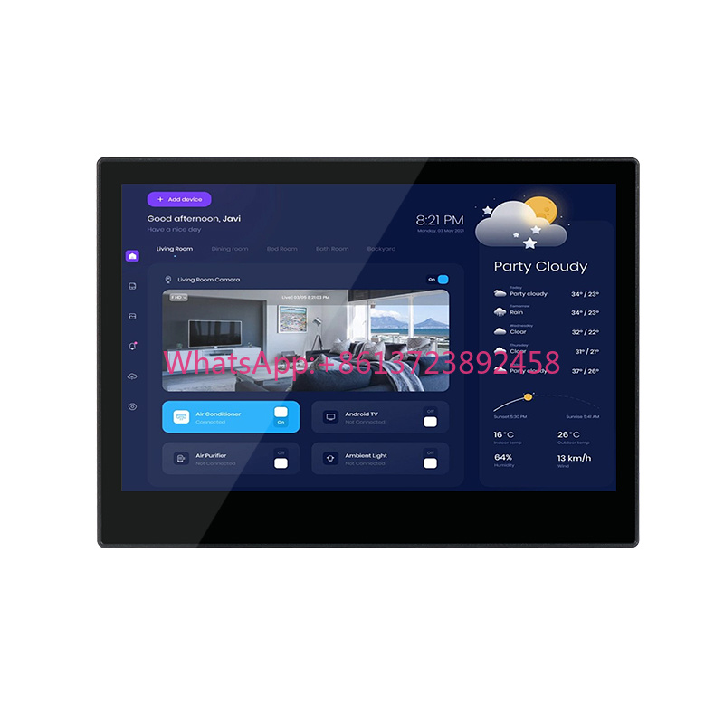 Home Bar Android - スマートホームフルコントロールワンパネルホームオートメーションシステムリモートコントロールスイッチIPSディスプレイタッチスクリーンAndroid操作バー