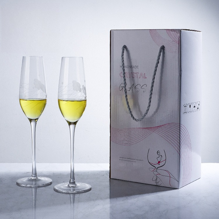 北欧風 カラフル彫刻入り シャンパングラス ギフトセット ク - Highball Glass Set のレビューと価格