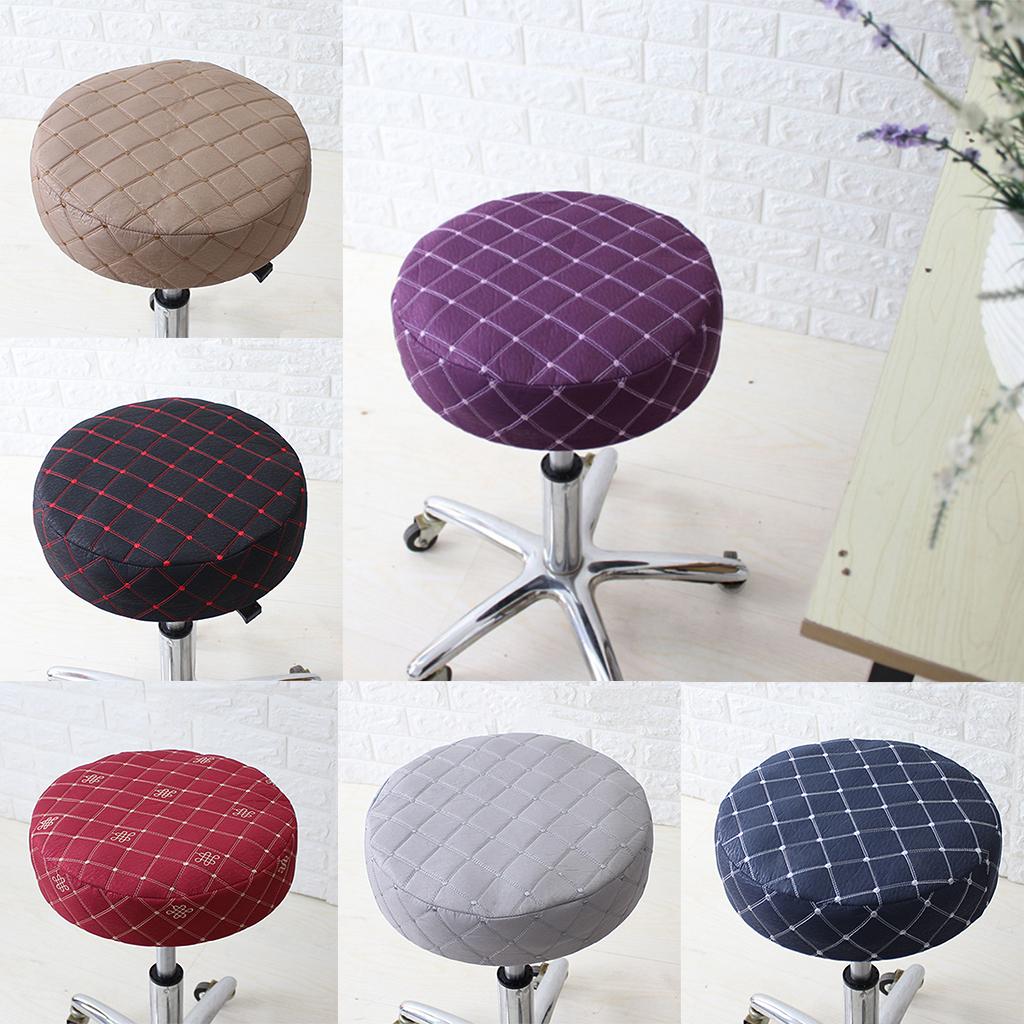 バースツール用スリップカバー ストレッチラウンドチェアパッド - Home Bar Stools のレビューと価格