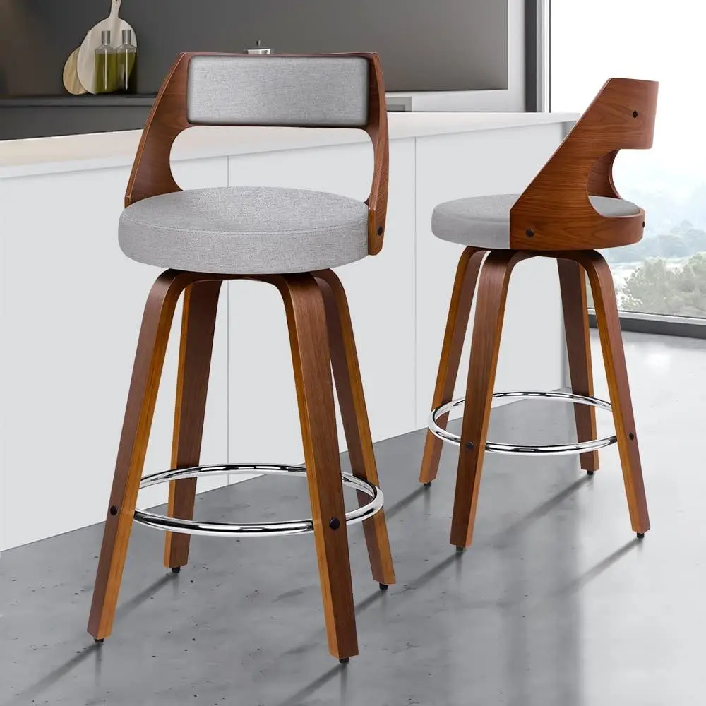 フットレストと調節可能な脚の高さ調整機能付きホームバースツー - Home Bar Stools のレビューと価格