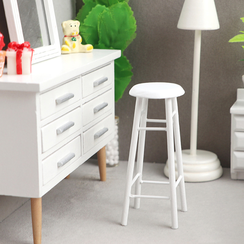ドールハウス用ミニチュアバースツール、小さなラウンドスツール - Home Bar Stools のレビューと価格