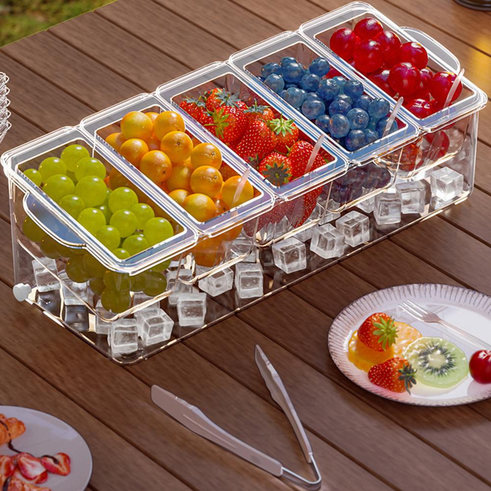 2026年タコスバーサービングセット、パーティー用アイス冷却 - Garnish Tray Set のレビューと価格
