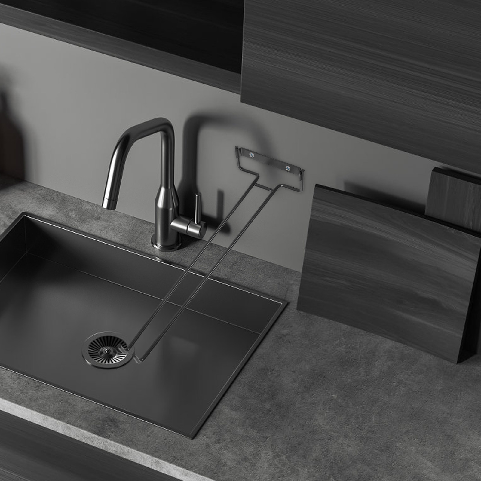 逆さま吊り下げ式ワイングラスラック、頑丈な鉄製ステムウェアホ - Home Bar And Cabinet のレビューと価格