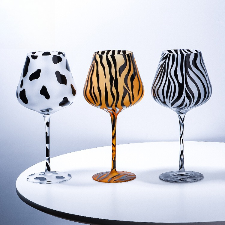 クリエイティブペイントタイガーヒョウハイボールグラスクリスタ - Highball Glass Set のレビューと価格